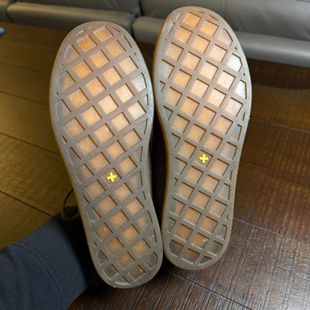 Dr. Martens Joseph Brown Canvas Leather Low Top‎ Sneakers Mens 9 Womens 10 42 EU